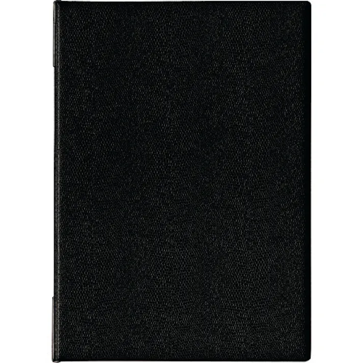 【CAINZ-DASH】オープン工業 メニューファイル レザー調 A4 6頁 黒 MN-200-BK【別送品】