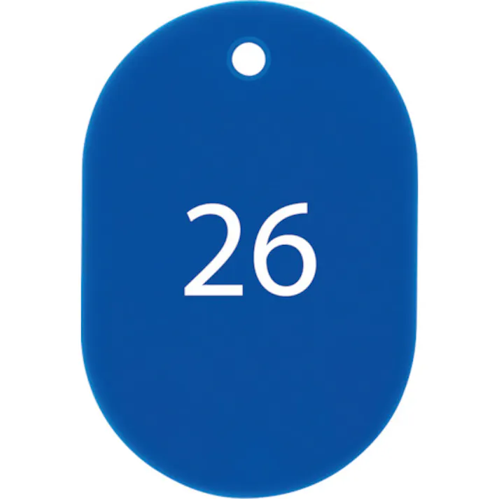 【CAINZ-DASH】オープン工業 番号札 大 番号入り26~50 青 (25枚入) BF-51-BU【別送品】