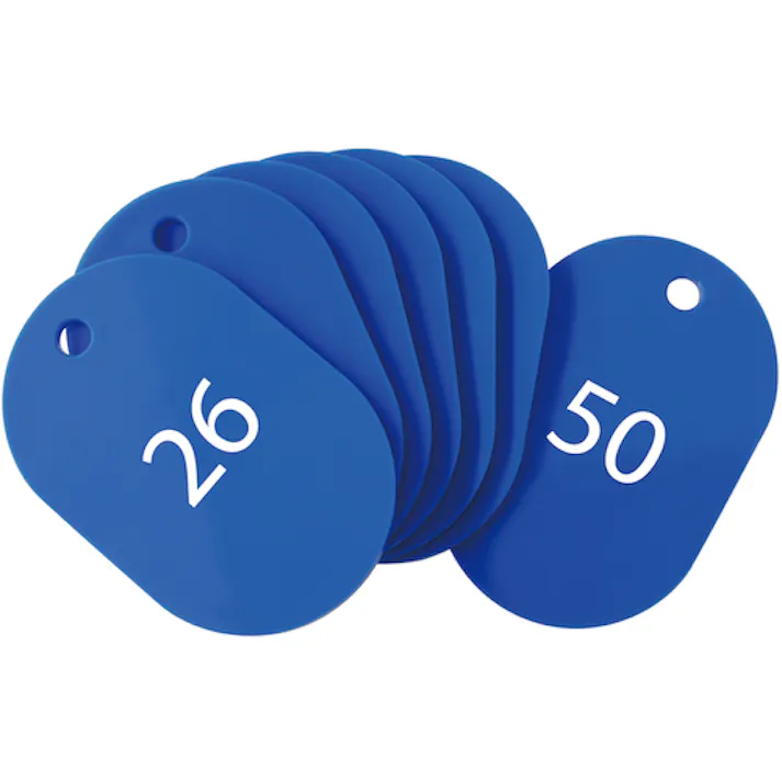 【CAINZ-DASH】オープン工業 番号札 大 番号入り26~50 青 (25枚入) BF-51-BU【別送品】