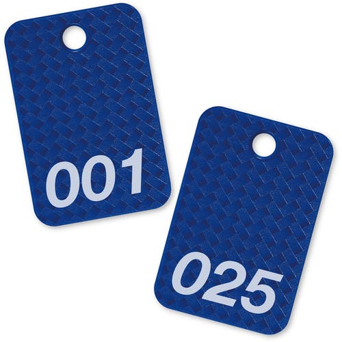 CAINZ-DASH】オープン工業 荷札 番号札 四角 大 番号入り1～25 青