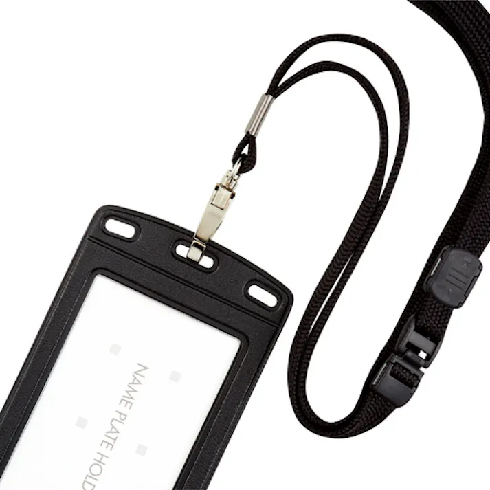 【CAINZ-DASH】オープン工業 吊り下げ名札 レザー調 タテ名刺 1枚 黒 NL-20P-BK【別送品】