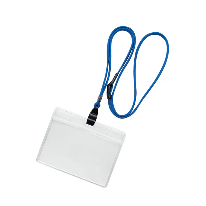 ソニック 吊下げ名札 エコノミータイプ 青