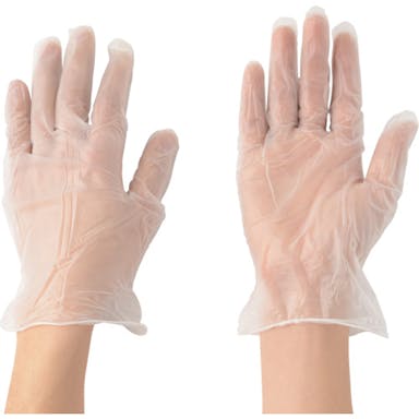 【CAINZ-DASH】アトム ビニール極薄手袋　１００枚入　Ｌ 430-100-L【別送品】
