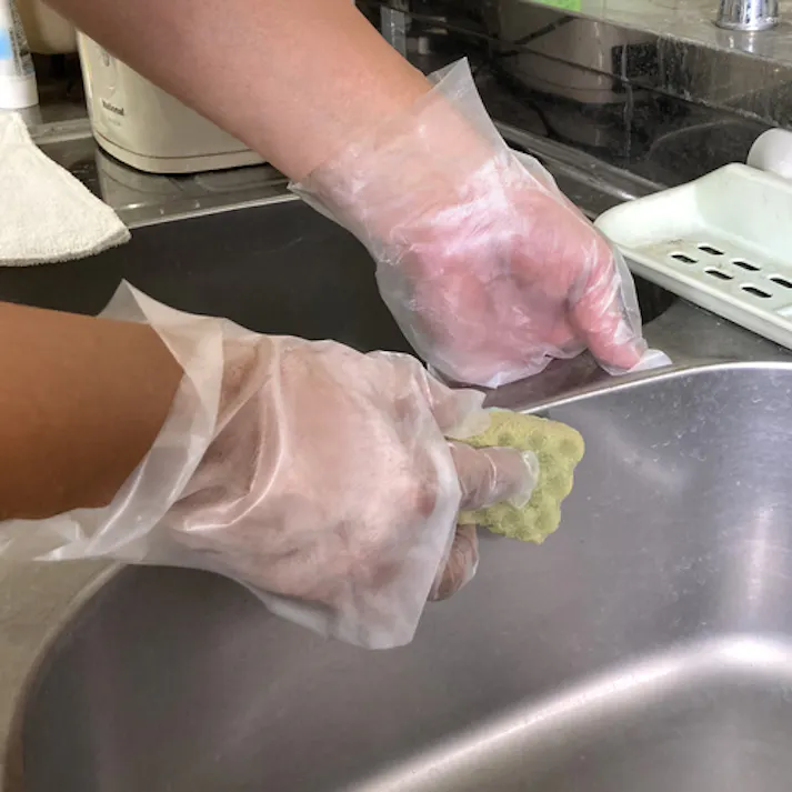 【CAINZ-DASH】アトム ポリエチレン手袋 L 100枚入 1720-100L【別送品】