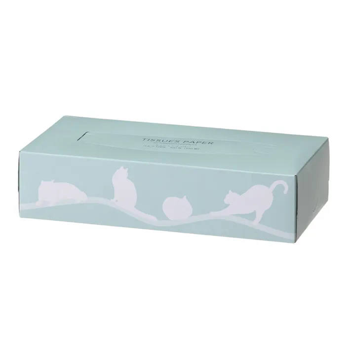 キャットデザインティッシューボックス 150組 5箱入