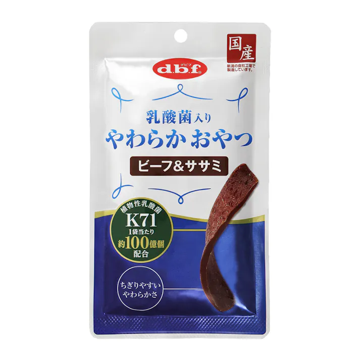 乳酸菌やわらかおやつビーフ&ササミ40g