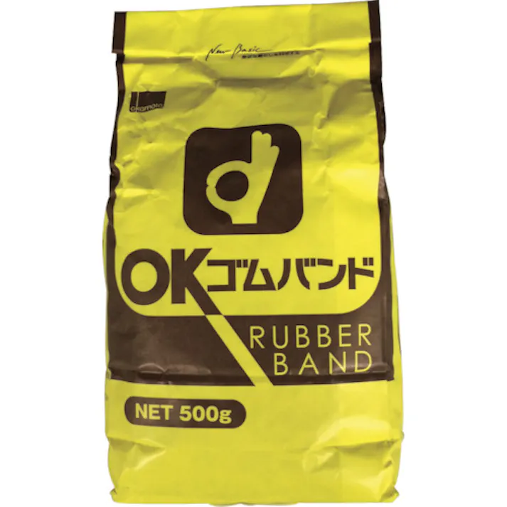 【CAINZ-DASH】オカモト粘着製品部 ゴムバンド 500G袋入 (3400本入) 500-16-11【別送品】