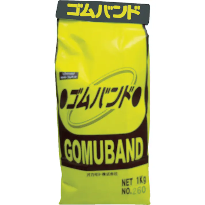 【CAINZ-DASH】オカモト粘着製品部 ゴムバンド 1KG袋入 (1300本入) 310【別送品】