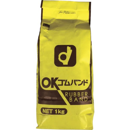【CAINZ-DASH】オカモト粘着製品部 ゴムバンド　１ＫＧ袋入　（１１００本入） 360【別送品】