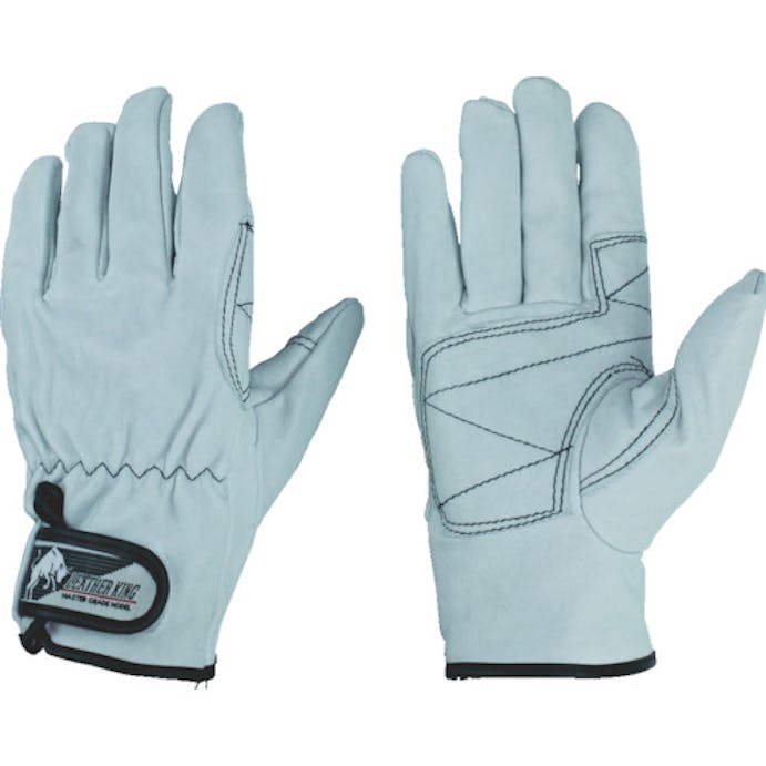 【CAINZ-DASH】おたふく手袋 Ｋ－４１４　レザーキング　あて付　Ｌ K-414-L【別送品】