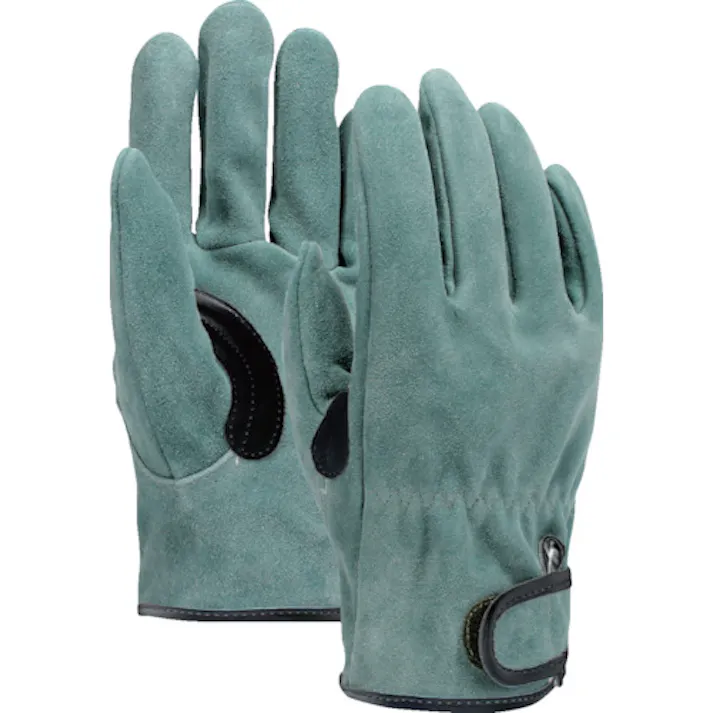 【CAINZ-DASH】おたふく手袋 オイル床革手袋 我天 マジック止め 銀アテ付き M K-496-M【別送品】