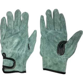 【CAINZ-DASH】おたふく手袋 オイル床革手袋 我天 マジック止め 銀アテ付き LL K-496-LL【別送品】