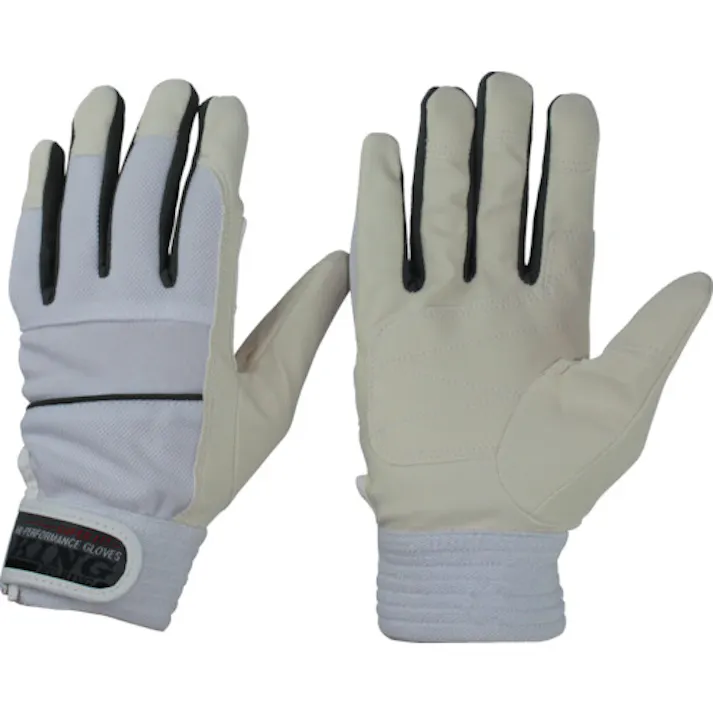 【CAINZ-DASH】おたふく手袋 ピーユー・キング ホワイト×グレー LL K-17-WH/GR-LL【別送品】