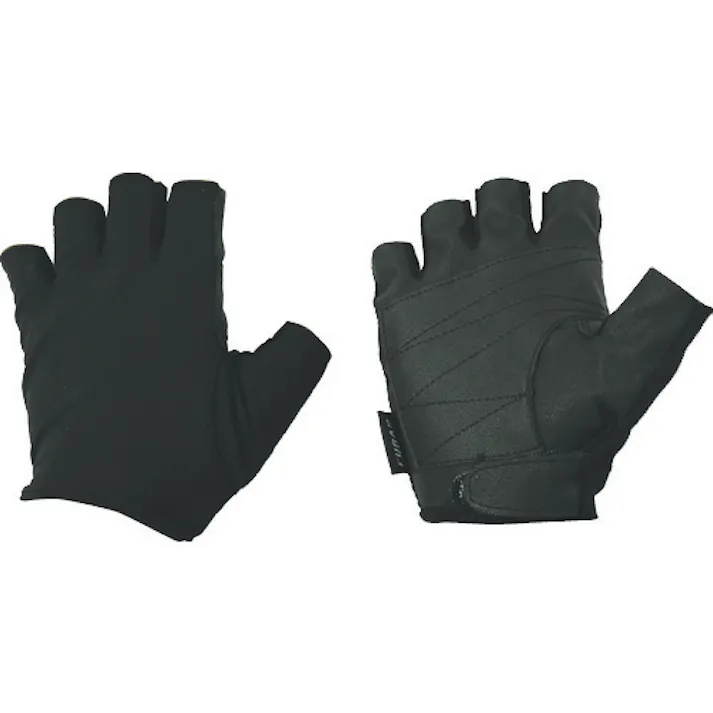 【CAINZ-DASH】おたふく手袋 フーバー シンセティックレザーグローブ 5フィンガーレスモデル ブラック M FB-61-BK-M【別送品】
