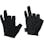 【CAINZ-DASH】おたふく手袋 フーバー　シンセティックレザーグローブ　３フィンガーレスモデル　ブラック　Ｌ FB-62-BK-L【別送品】