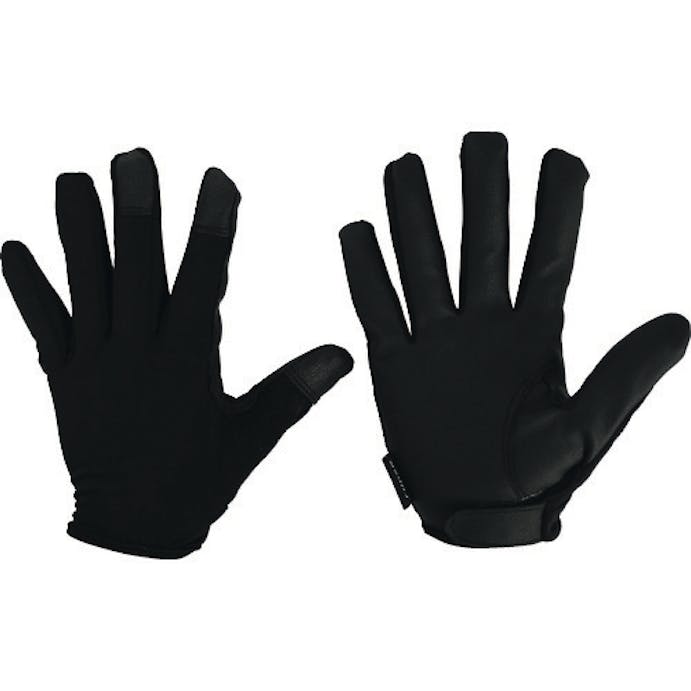 【CAINZ-DASH】おたふく手袋 フーバー　シンセティックレザーグローブ　インサイドベルトモデル　ブラック　ＬＬ FB-64-BK-LL【別送品】