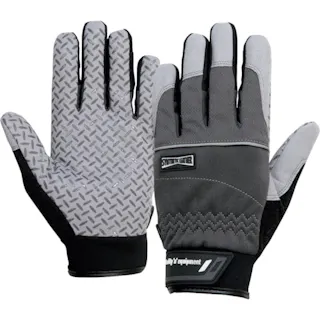 【CAINZ-DASH】おたふく手袋 超重作業用マイクロファイバー手袋+シリコンゴム グレー S K-86-GR-S【別送品】