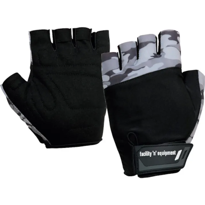 【CAINZ-DASH】おたふく手袋 重作業用指出しマイクロファイバー手袋 ブラック×カモフラ L K-83-BK/ME-L【別送品】