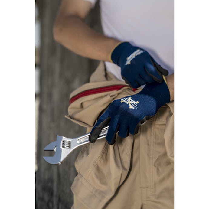 【CAINZ-DASH】おたふく手袋 天然ゴム背抜き手袋　ソフキャッチＥＸフィット　クレーターパーム　マゼンタ　Ｍ A-397-MA-M【別送品】