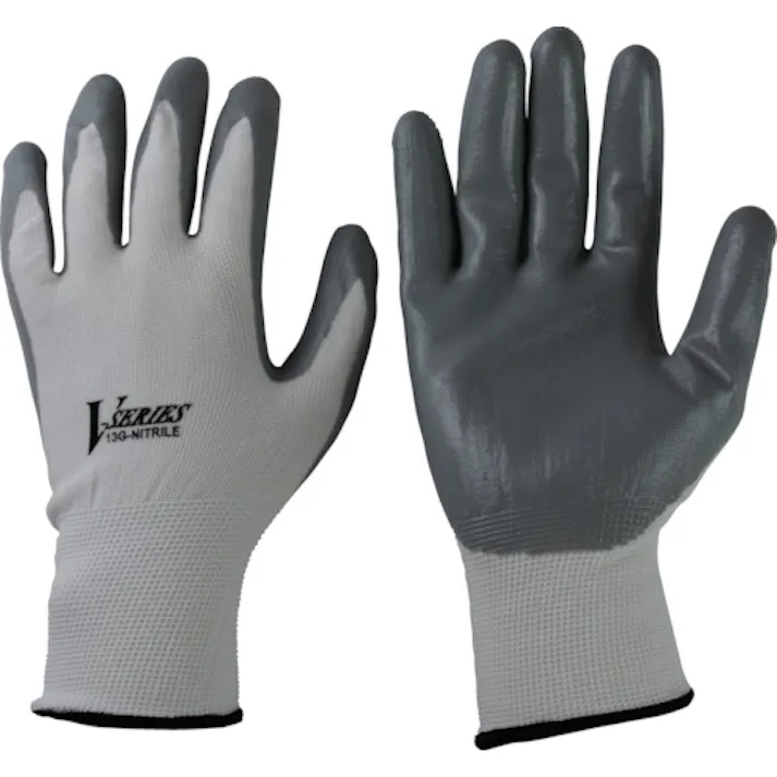 【CAINZ-DASH】おたふく手袋 ニトリル背抜き手袋 ホワイト L A-32-WH-L【別送品】