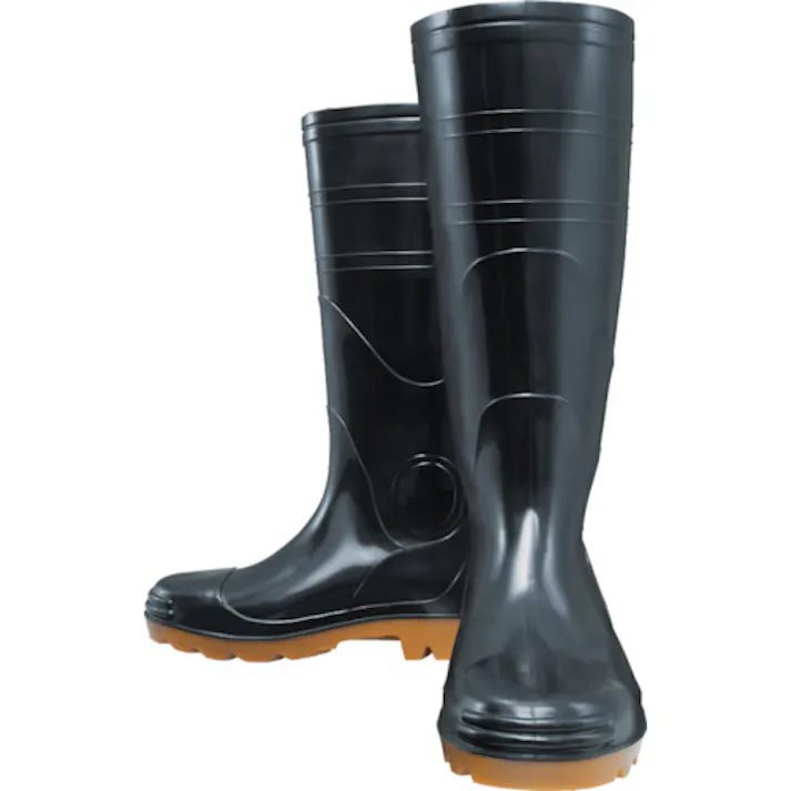 【CAINZ-DASH】おたふく手袋 安全耐油長靴 黒 25.5 JW709-BK-255【別送品】