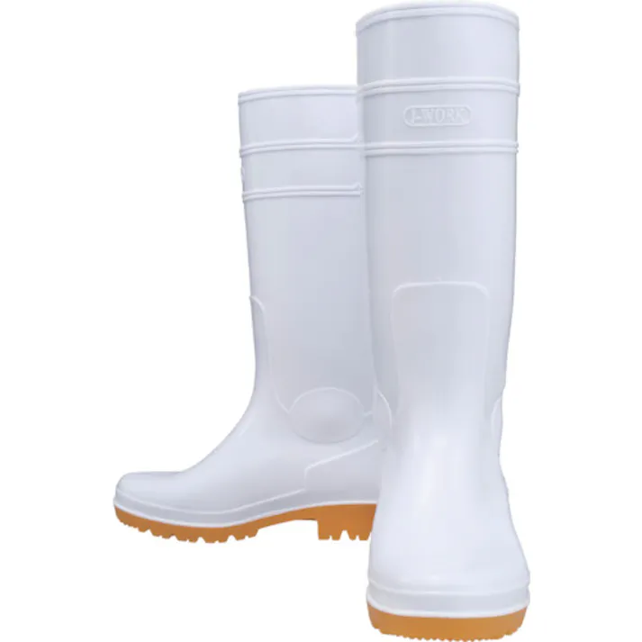 【CAINZ-DASH】おたふく手袋 耐油長靴ロングタイプ 白 25.5 JW708-WH-255【別送品】