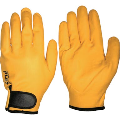 【CAINZ-DASH】おたふく手袋 ニトリル防寒フレックス手袋　マジック止め　Ｌ【別送品】