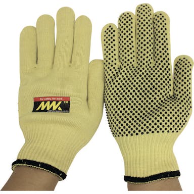 【CAINZ-DASH】おたふく手袋 耐切創手袋　１０Ｇ　スベリ止め付き　Ｌ MWK-921-L【別送品】