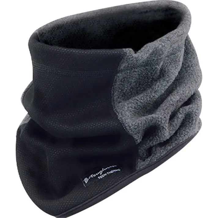 【CAINZ-DASH】おたふく手袋 発熱防風 ネックウォーマー ブラックXグレー JW-124-BGR【別送品】