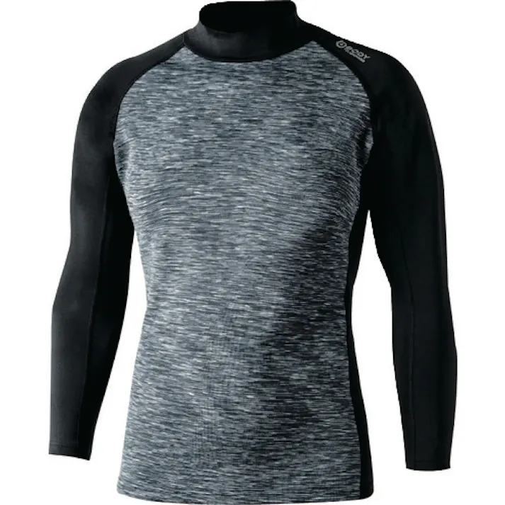 【CAINZ-DASH】おたふく手袋 BTヒートブースト ヘビーウェイト ロングスリーブ ハイネックシャツ カモフラ/ブラック M JW-186-49-M【別送品】