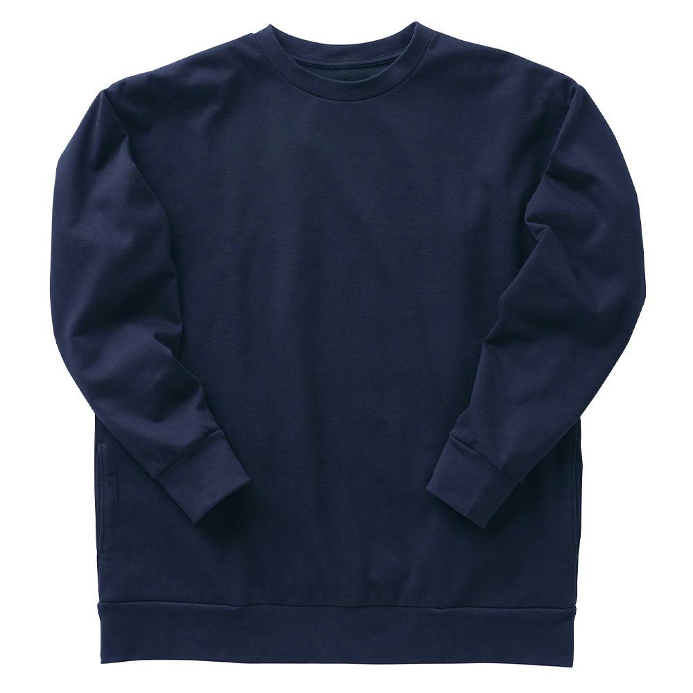 フーバー コットンエアサンドスウェットシャツ ネイビー 3L | 作業着