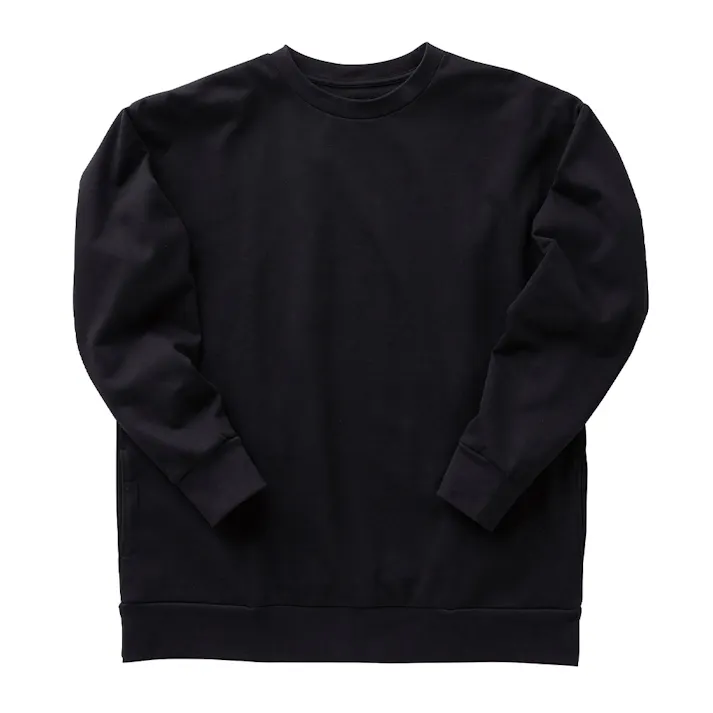 フーバー コットンエアサンドスウェットシャツ ブラック M