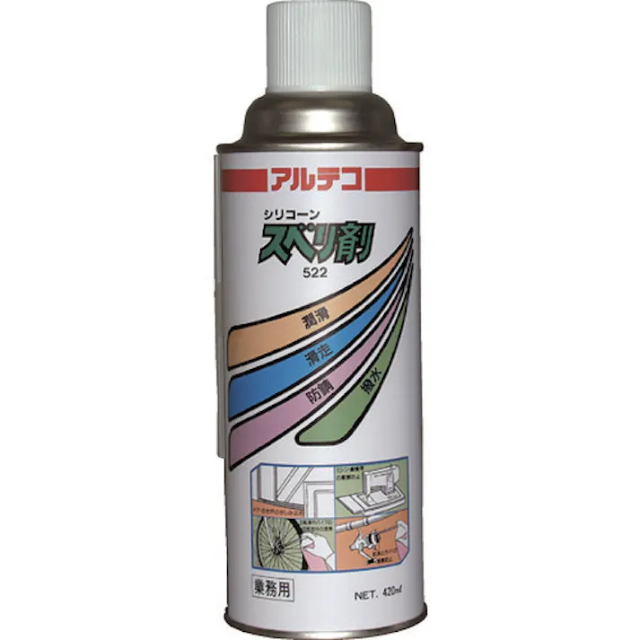 【CAINZ-DASH】アルテコ 業務用 潤滑・滑走剤 522スベリ剤 420ml【シリコーン系】 522-420ML【別送品】
