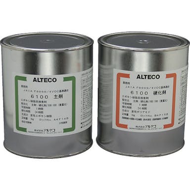 【CAINZ-DASH】アルテコ 工業用　２液エポキシ接着剤　６１００　２ｋｇセット　（汎用）【別送品】