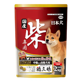 日本犬柴専用 鶏三昧 赤帯 中齢・高齢犬用 2kg