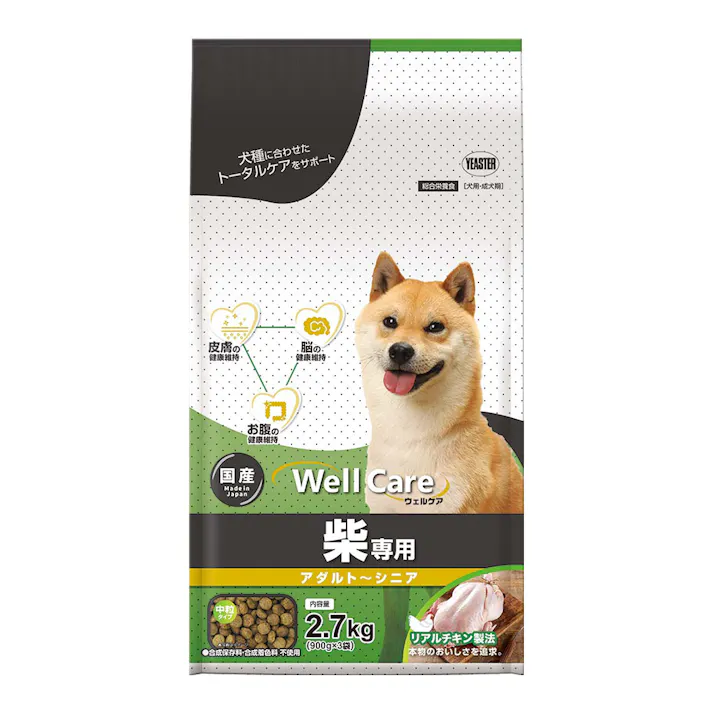 ウェルケア 柴専用 アダルト~シニア 2.7kg