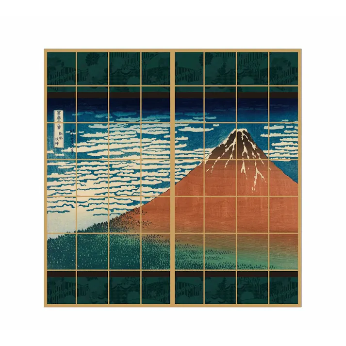 浮世絵 障子紙 凱風快晴 幅91×長さ180 2枚