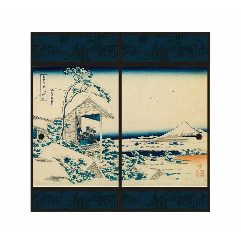 アサヒペン 浮世絵 襖紙 礫川雪ノ且 幅91×長さ180 2枚 | リフォーム