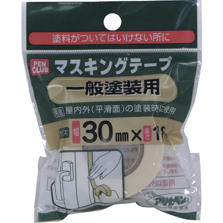 【CAINZ-DASH】アサヒペン PCマスキングテープ 30mmX18m 一般塗装用 220875【別送品】