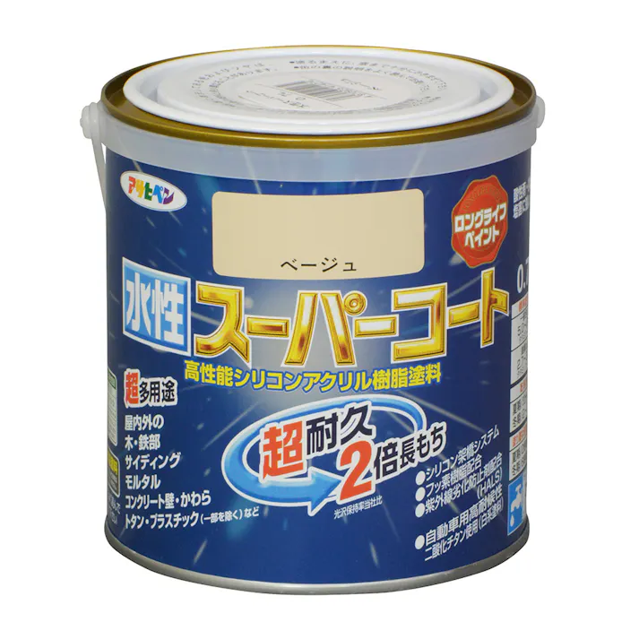 水性スーパーコート ベージュ 0.7L