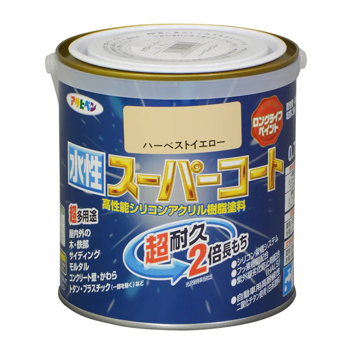 水性スーパーコート ハーベストイエロー 0.7L