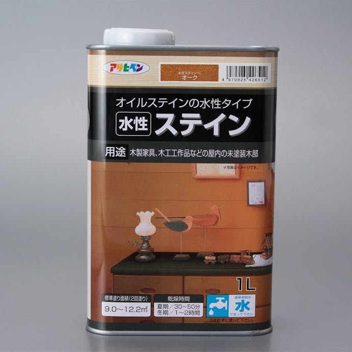 アサヒペン 水性 ステイン オーク 1L(販売終了)