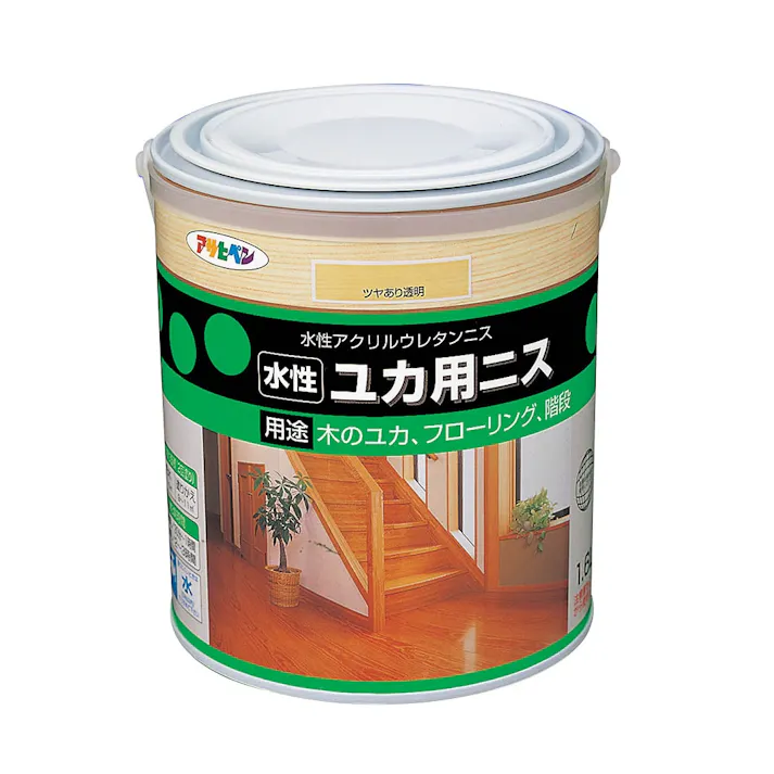 水性 ユカ用ニス ツヤあり透明 1.6L