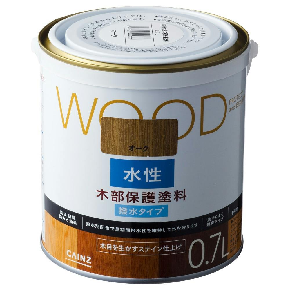 WOOD 水性木部保護塗料 オーク 0.7L 塗料（ペンキ）・塗装用品 ホームセンター通販【カインズ】