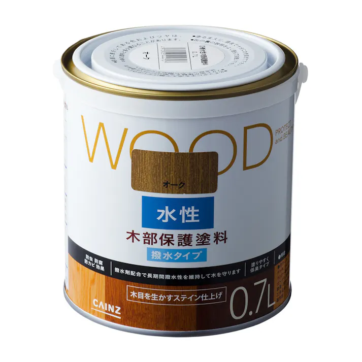 カインズ WOOD 水性 木部保護塗料 オーク 0.7L