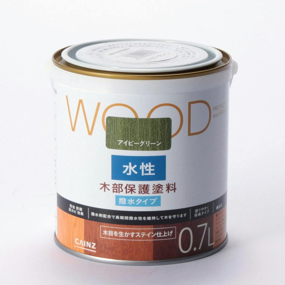 WOOD 水性木部保護塗料 アイビーグリーン 1.7L | 塗料（ペンキ）・塗装