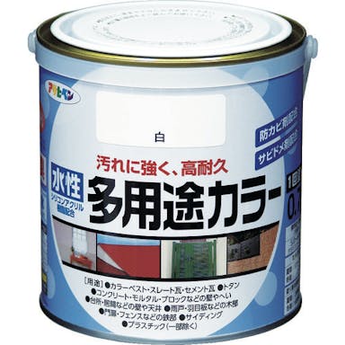 【CAINZ-DASH】アサヒペン 水性多用途カラー　０．７Ｌ　白【別送品】