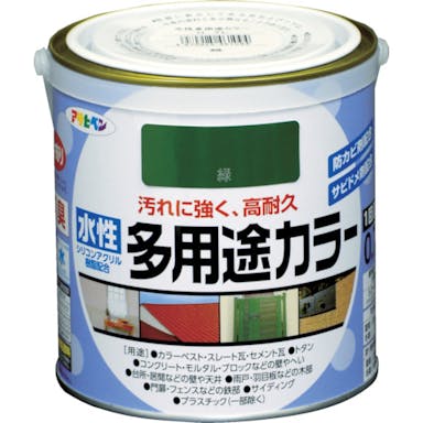 【CAINZ-DASH】アサヒペン 水性多用途カラー　０．７Ｌ　緑 461094【別送品】