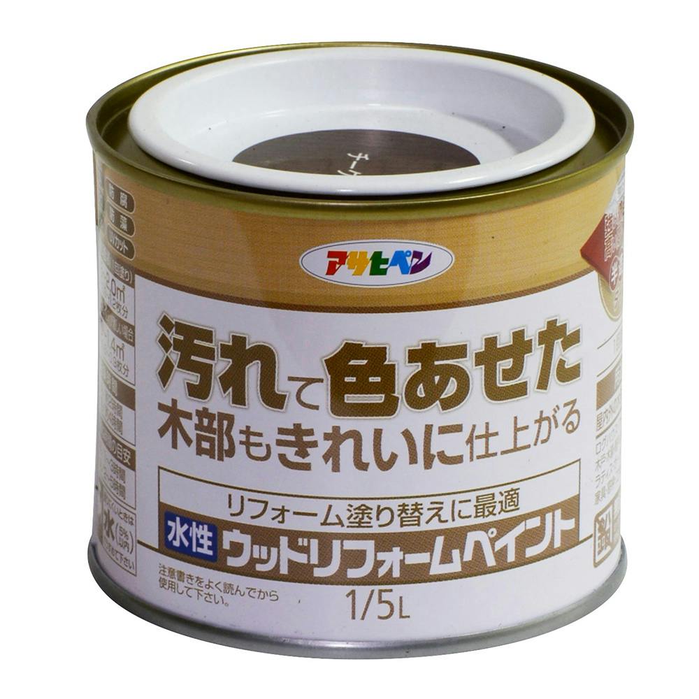 アサヒペン 水性ウッドリフォームペイント チーク 1/5L | 塗料（ペンキ