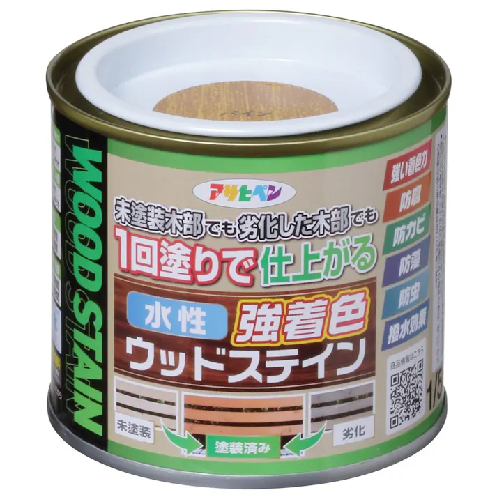 水性強着色ウッドステイン パイン 1/5L